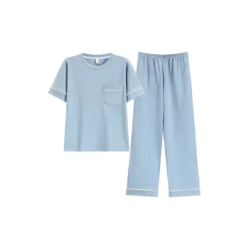 FENTENGCARE Pajama Set Women's Pink Blue