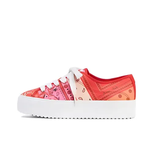 Kate Spade Canvas Shoes Women's Low-Top Orange Red