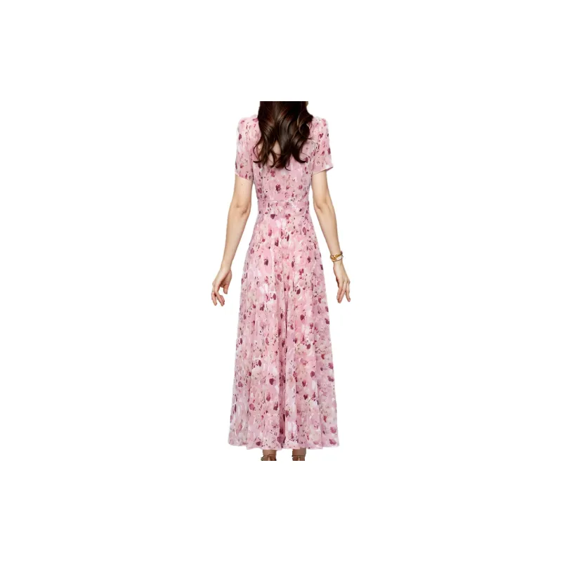 Mapping Short Sleeved Dresses Women's Pink-1