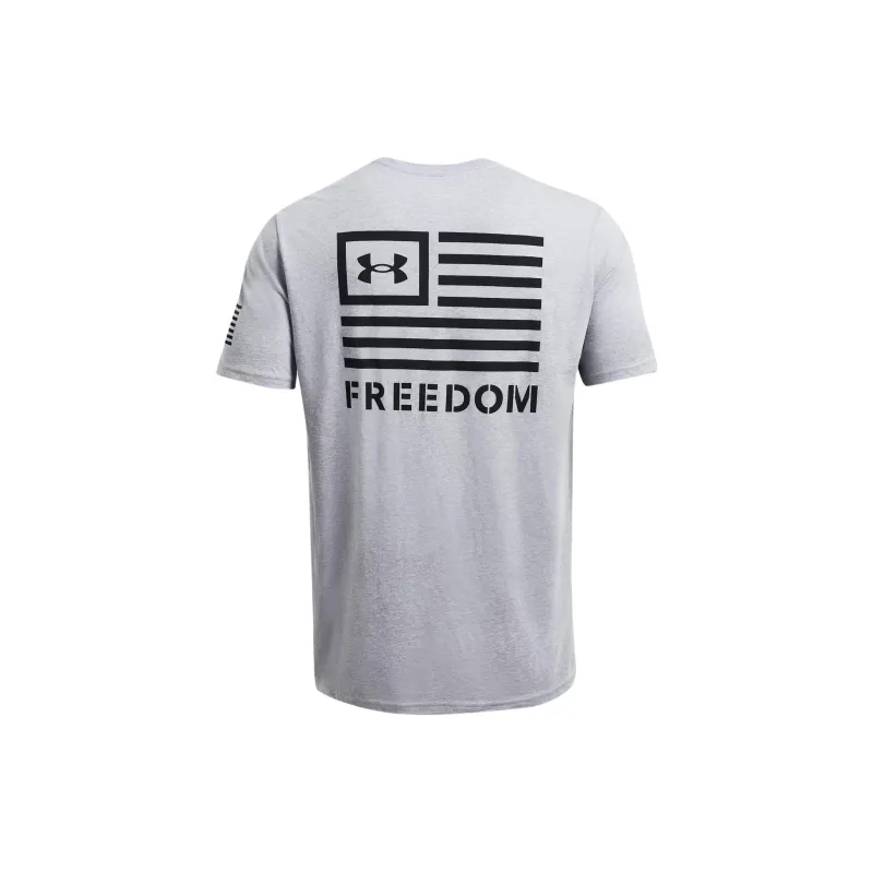 Under Armour Freedom Banner T-Shirt Men's Steel Light Heather-1