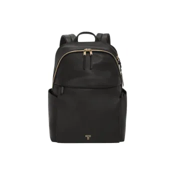 TUMI Voyageur Leather Backpack Women's Black