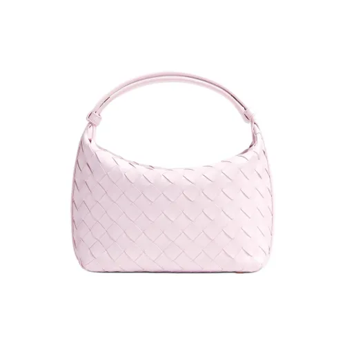 Bottega Veneta Cow Leather Handbag Shoulder Bag Women's Washable Happiness Pink