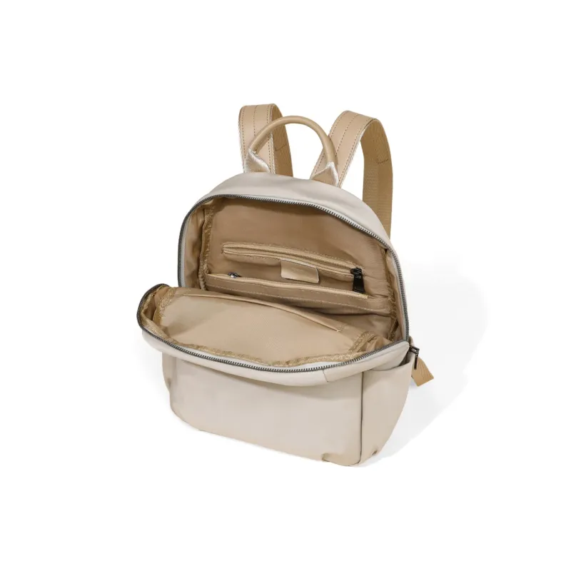 COMELY Fabric Travel Backpack Medium Size Women's Apricot-5