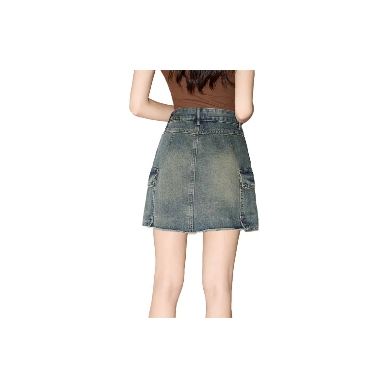 SMEN Denim Short Skirts Women's-7