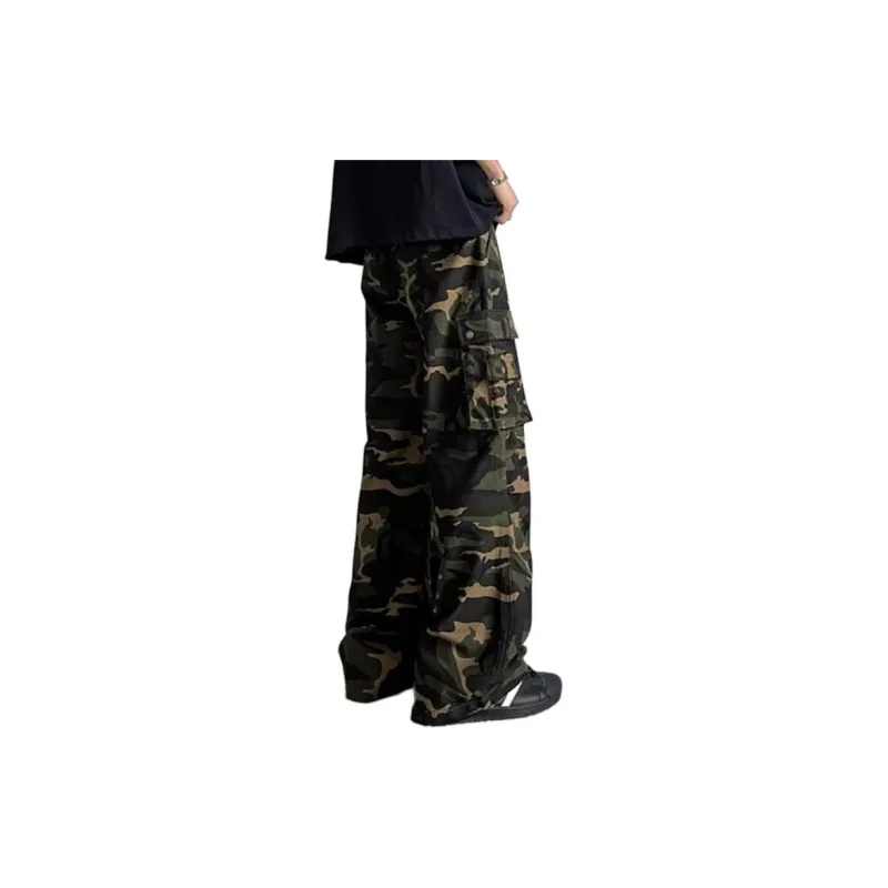 AMANDA BY Casual Pants Unisex Camouflage-1