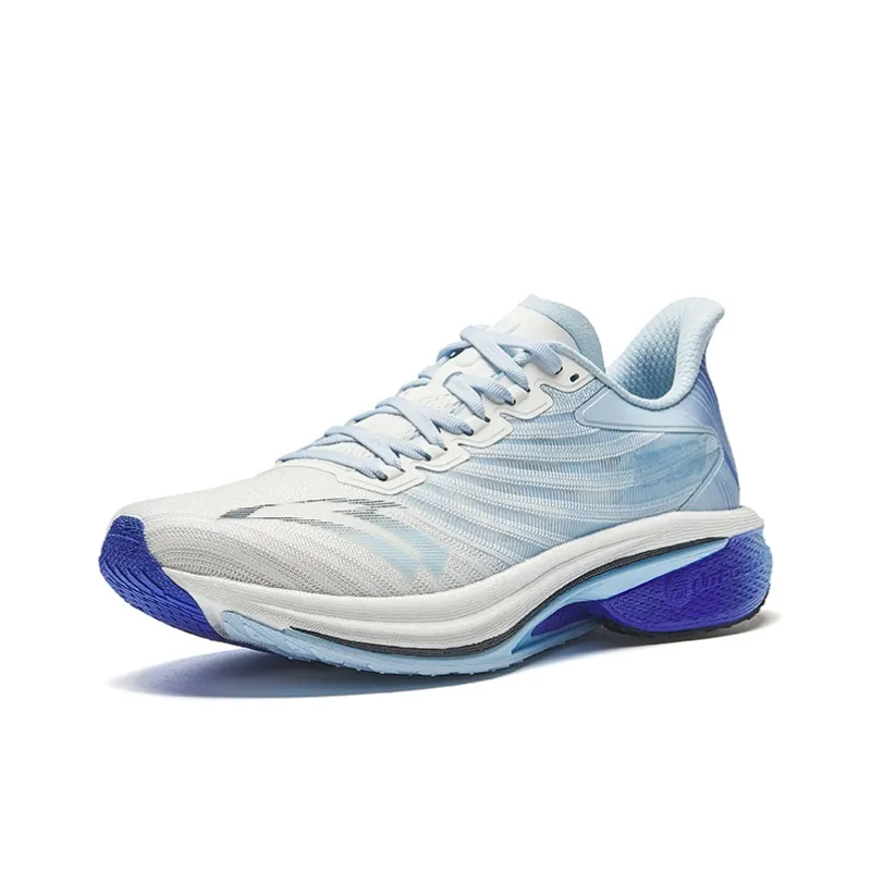 Anta Running Collection Anti Slip Wear Resistant Low Top Casual Running Shoes Men's White Blue-1