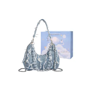 Duoluplo Doron Paul Denim Shoulder Bag, Crossbody Bag Regular Women's Blue