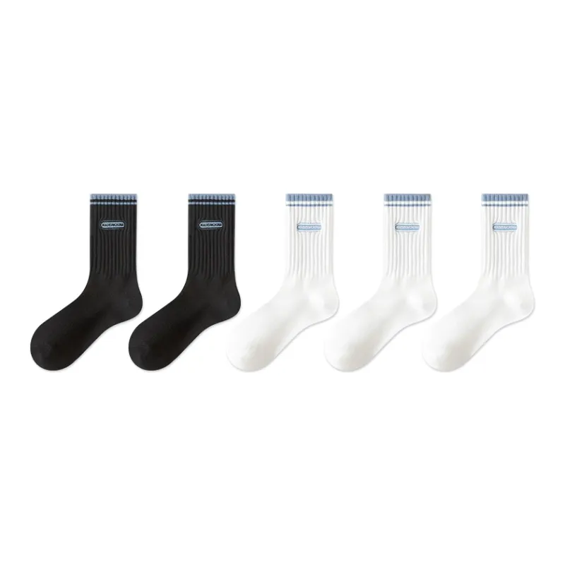 MIIOW Mid Calf Socks Unisex 5 Pack-0
