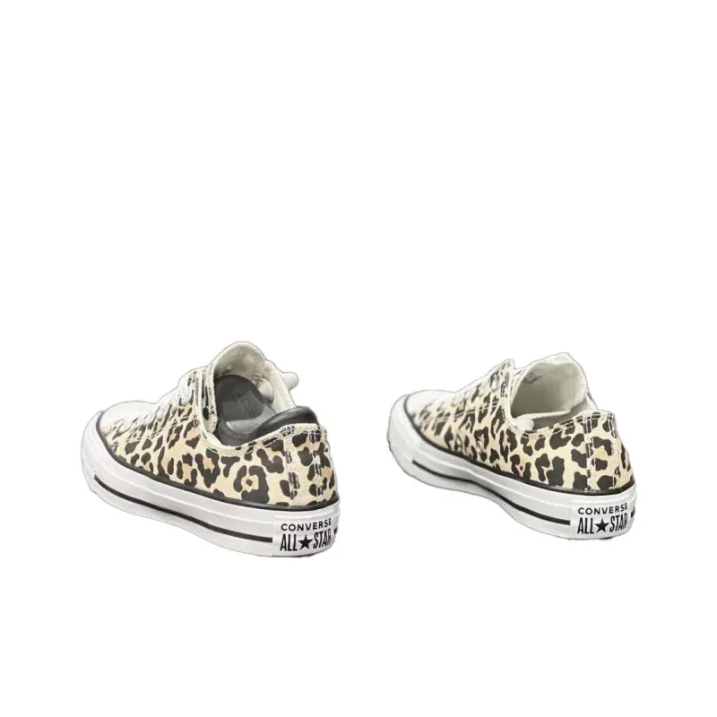 Converse All Star Anti Slip Wear Resistant Low Top Skateboard Shoes Women's Yellow Black-3