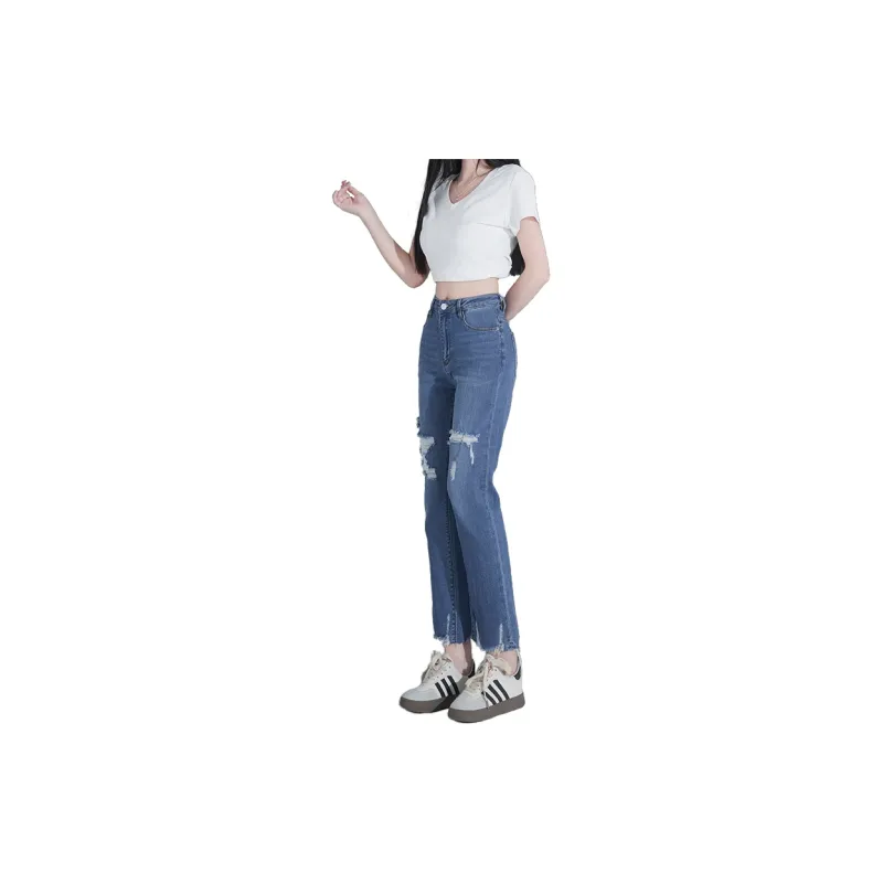 Enhanced Jeans Women's Dark Blue-2
