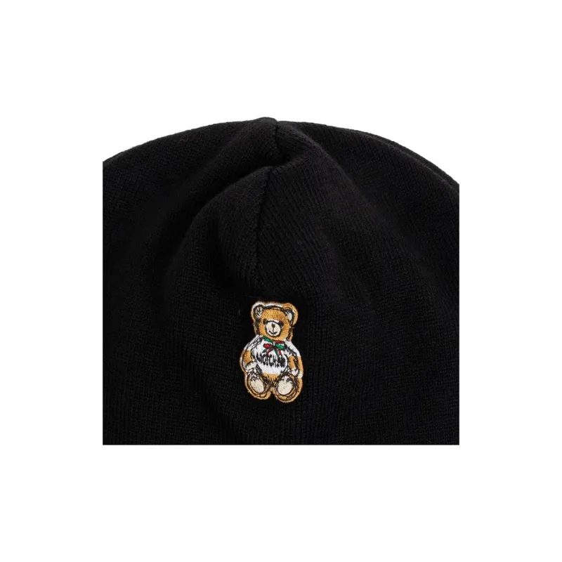 MOSCHINO Teddy Bear Embroidered Beanie-2