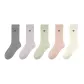 5 Pack[Gray+Light Purple+Light Green+Coral+Ecru]