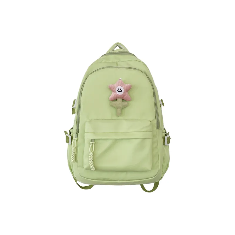 KAKAXI Nylon Backpack Unisex Red/Black/Yellow/Green/Pink-7