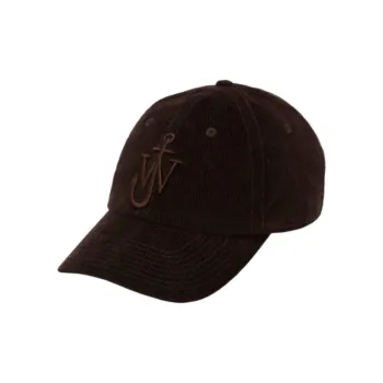 JW Anderson Logo Embroidered Velvet Cap
