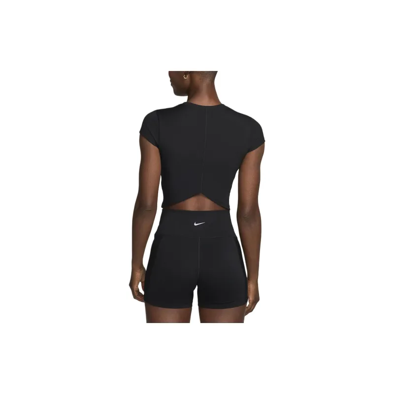 Nike One Fitted Rib Women's Dri-FIT Short-Sleeve Cropped Top-1