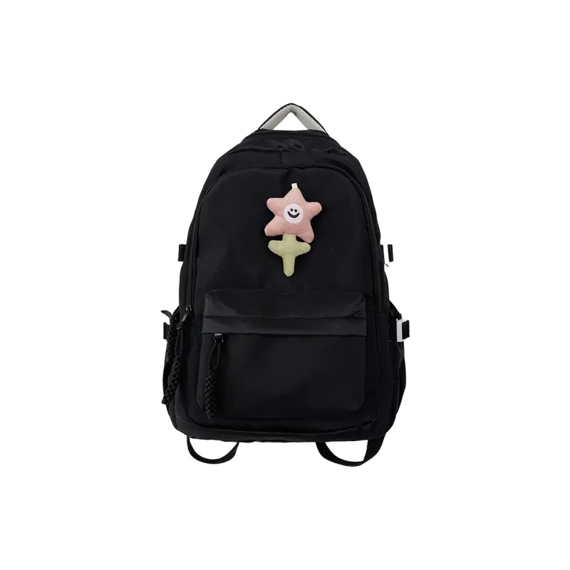 KAKAXI Nylon Backpack Unisex Red/Black/Yellow/Green/Pink-1