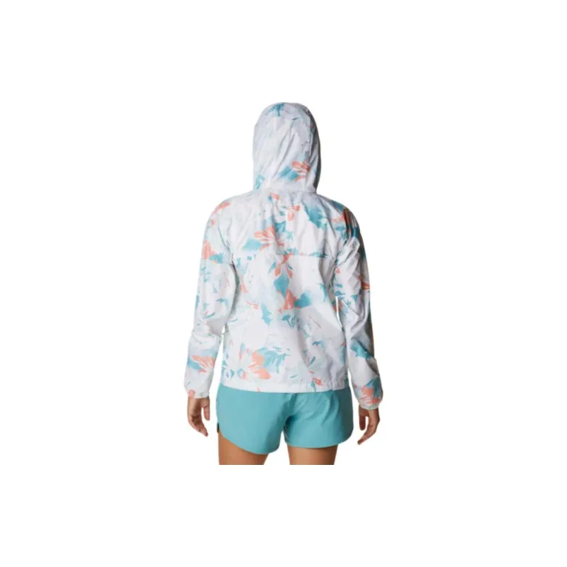 Columbia Flash Challenger Novelty Windbreaker Jackets Coats Women's White-1