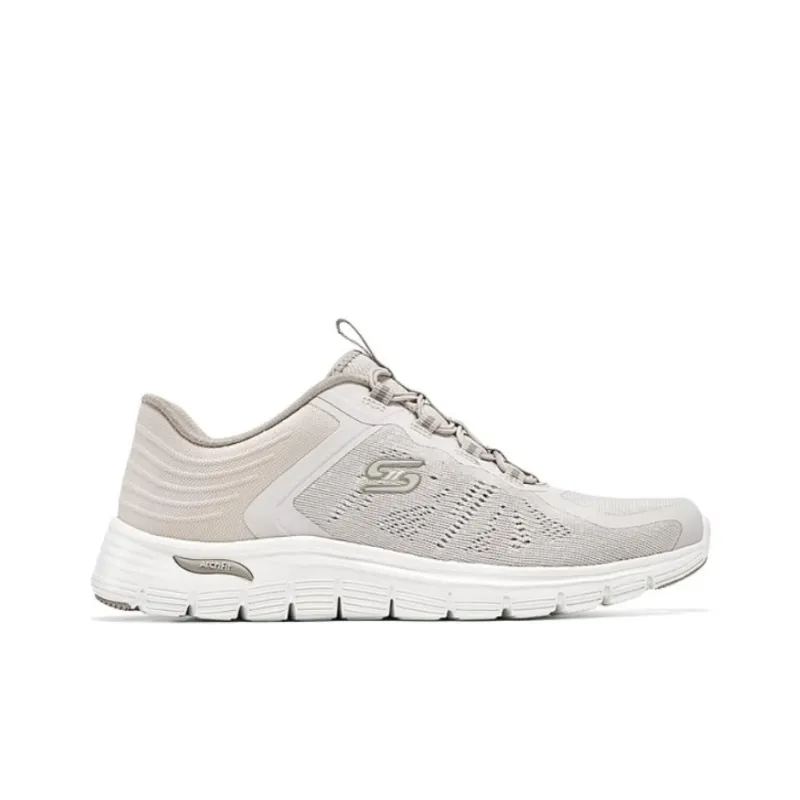 Skechers Arch Fit Anti Slip Wear Resistant Low Top Casual Shoes Women's Ecru-1