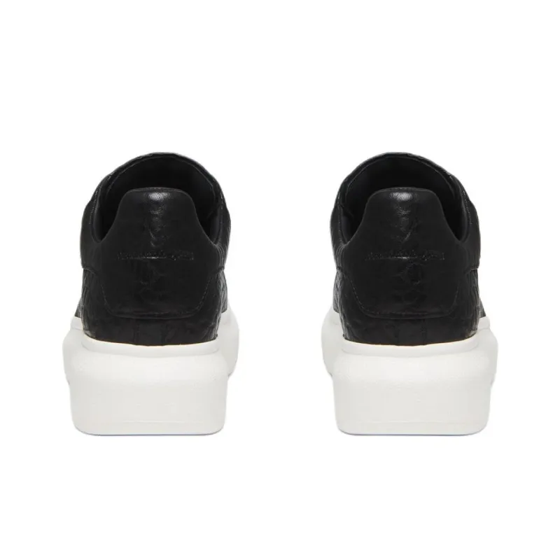 Alexander McQueen Oversized Black Full Grain Leather Women's-3