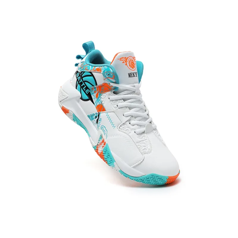MEKY Cushioning Support Wear-Resistant Breathable Slip-Resistant Mid-Top Basketball Shoes Men's-13