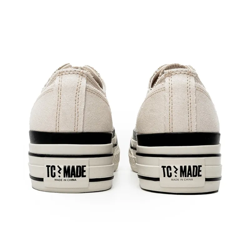 TC Tcmade 016b Low-Top Canvas Shoes Unisex White-5