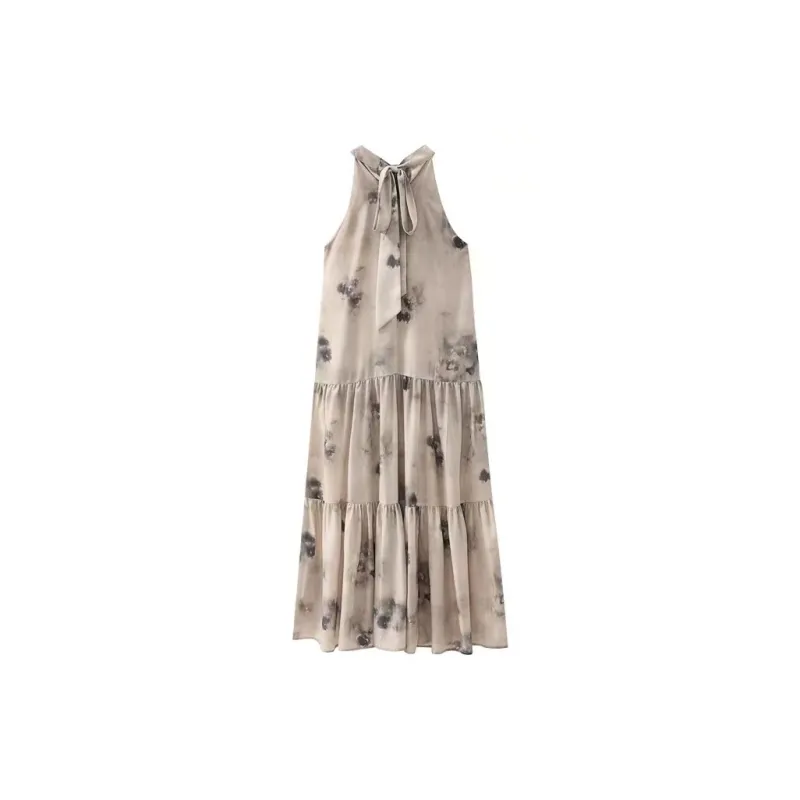 Zukizuki Sleeveless Dress Women's Ink Wash Painting-1