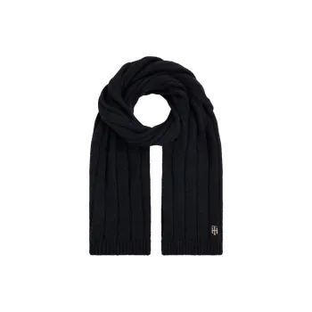 Tommy Hilfiger Timeless Monogram-plaque Scarf