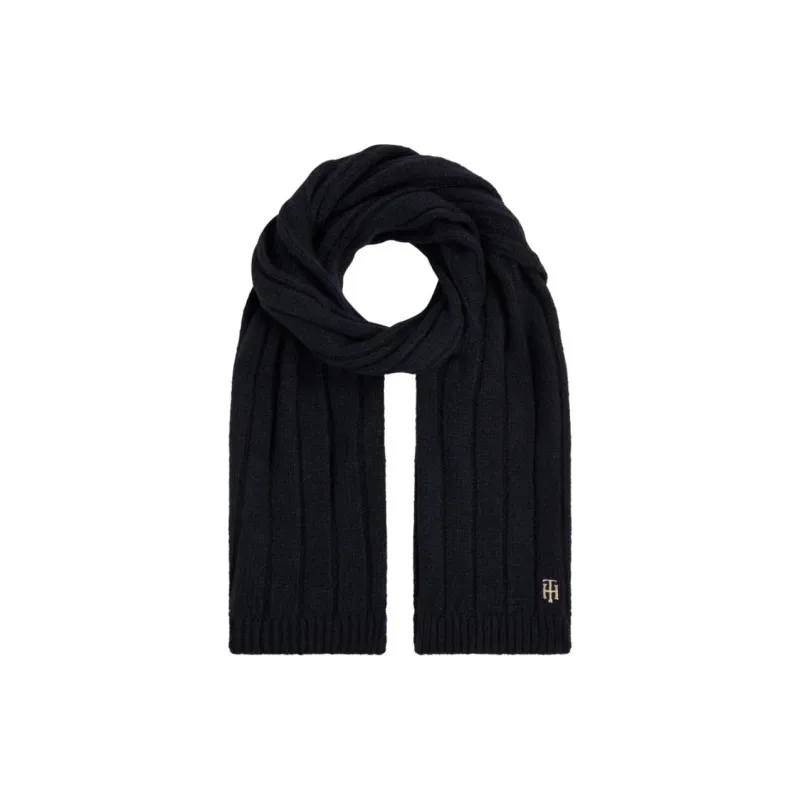 Tommy Hilfiger Timeless Monogram-plaque Scarf-0
