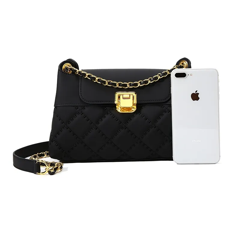 Carit&Koty Polyurethane With Synthetic Leather And Textile Shoulder Bag Women's Black-2