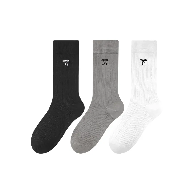 MIIOW Knee High Socks Women's Combo Set-9