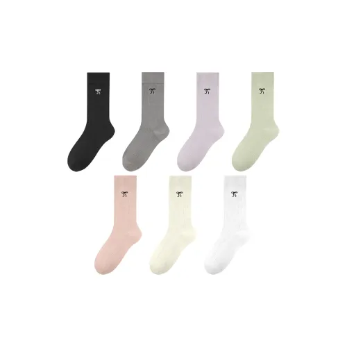 MIIOW Cool One Summer Series Knee-High Socks Women's 7 Pack