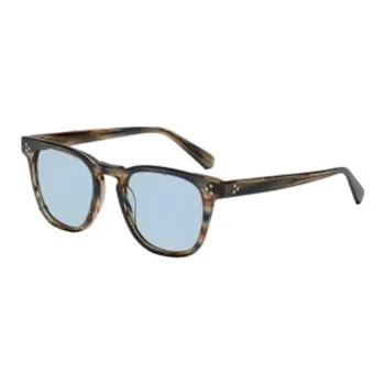 MOSCOT Acetate Oval Sunglasses Unisex Brown
