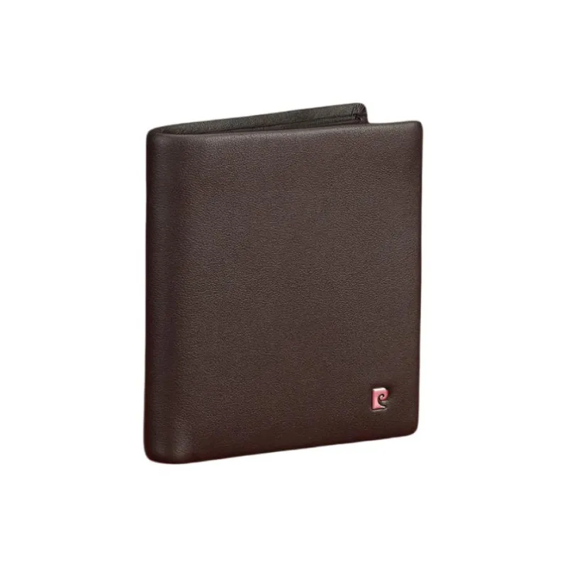 PIERRE CARDIN Top Grain Cow Leather Wallet Regular Men's Coffee-1
