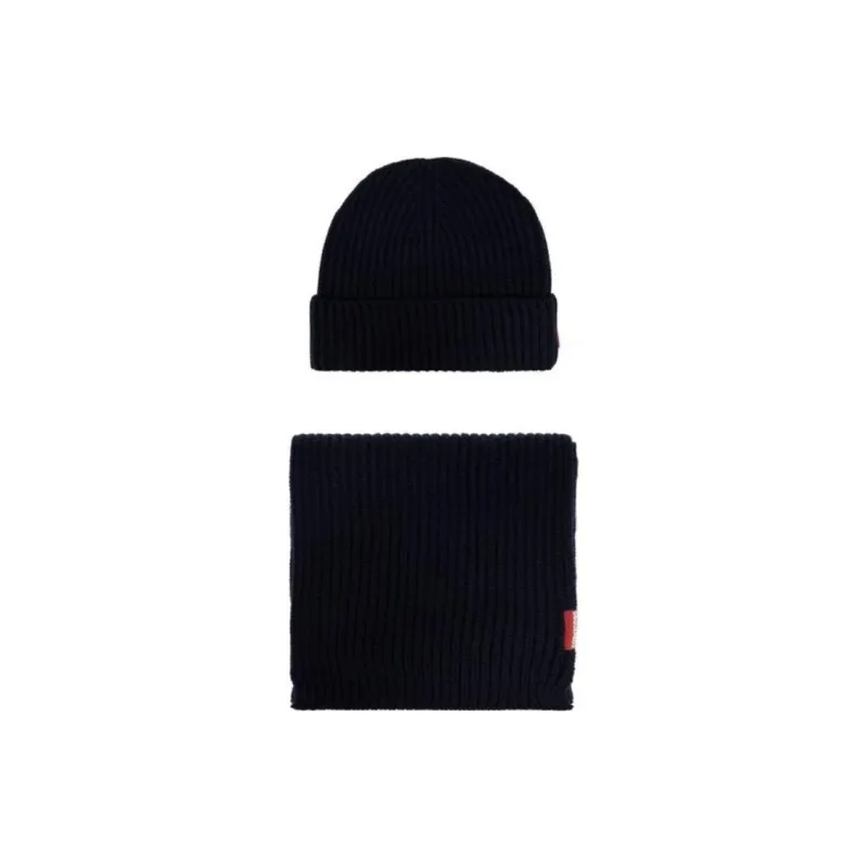 DSQUARED 2 Logo Patch Scarf Beanie Set-0