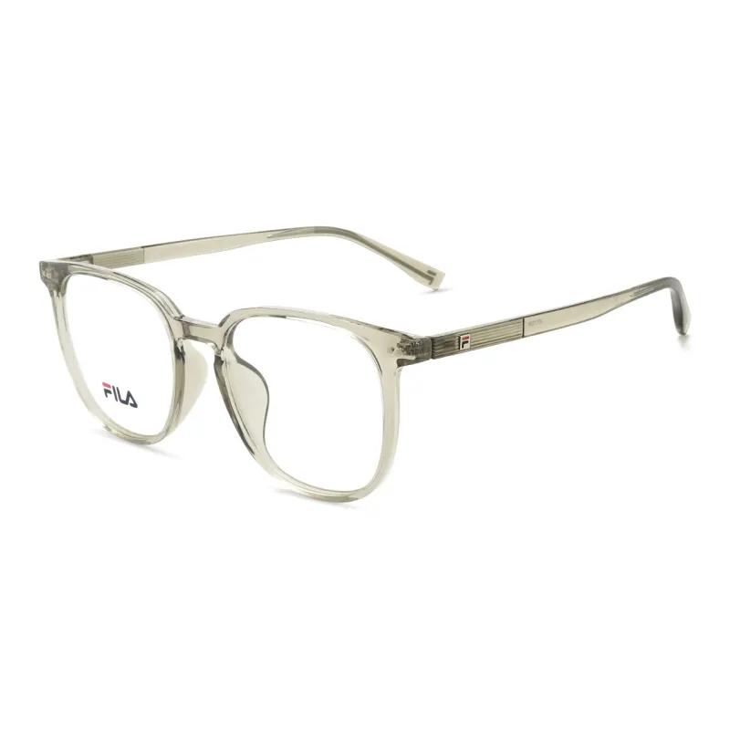 FILA TR/Memory Plastic Irregular Shape Eyeglass Frames Unisex Gray, Transparent Light Green, Transparent Multicolor-1