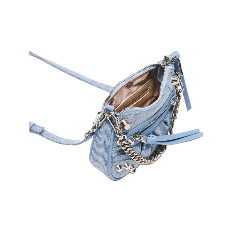 STEVE MADDEN Synthetic Material Shoulder Bag Crossbody Bag Handbag Women's Denim Blue-4