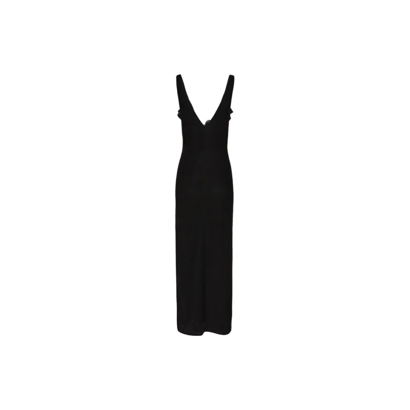 Magda Butrym Crepe High Leg Maxi Dress-1