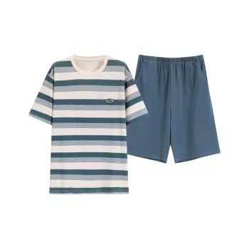 FENTENGCARE Pajama Set Men's Peacock Blue