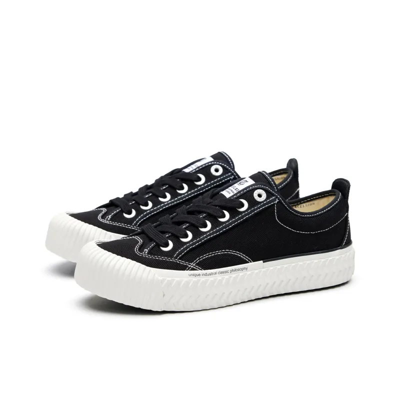 EXCELSIOR Brooke Collection Slip Resistant Breathable Lightweight Height Increasing Low Top Casual Shoes Unisex Black-1