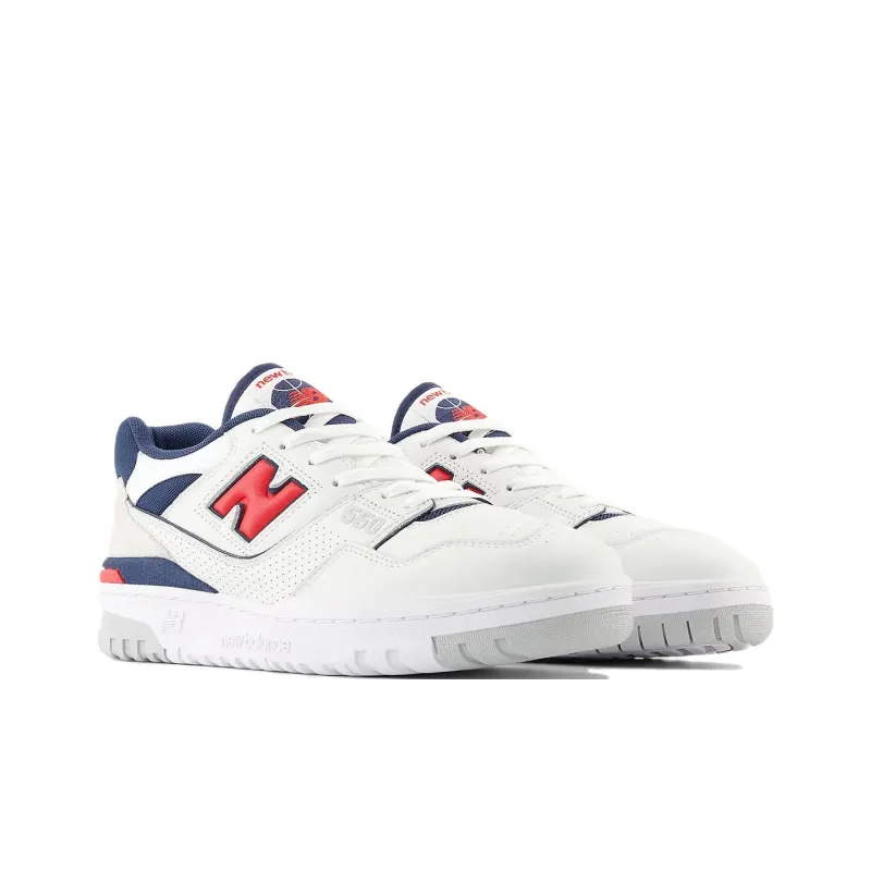New Balance 550 White Navy Red-2