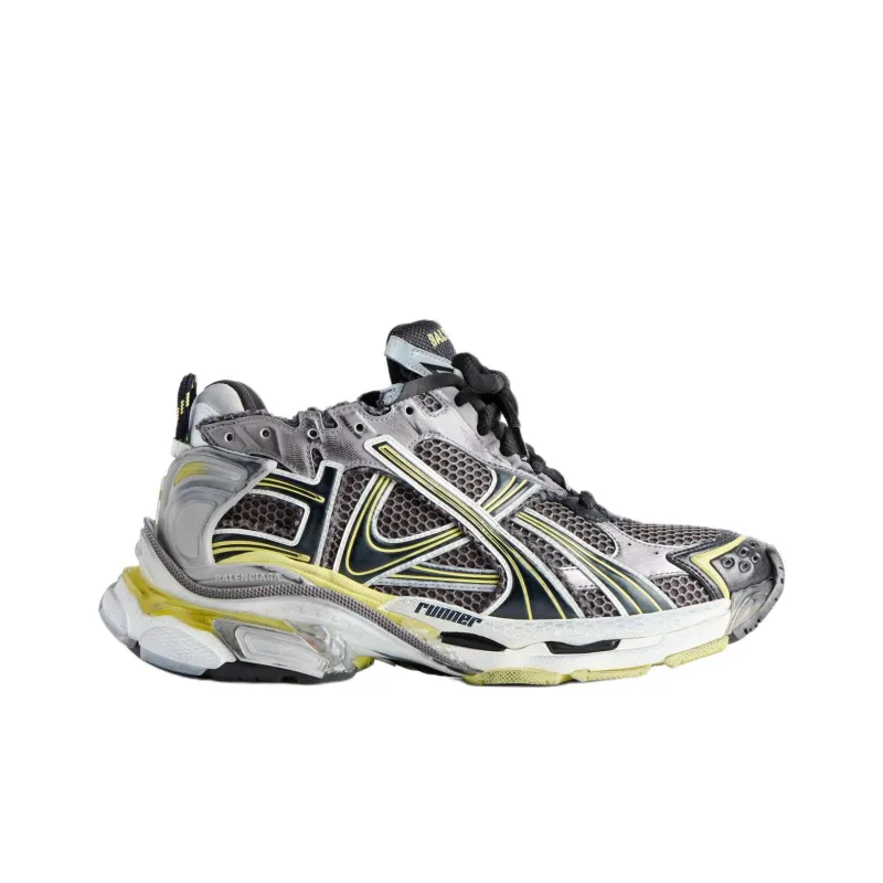 Balenciaga Runner Grey Yellow-1