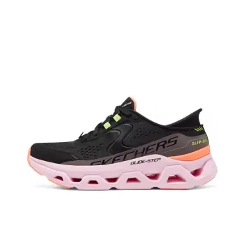 Skechers Glide Step Anti Slip Wear Resistant Low Top Casual Shoes Women's Black