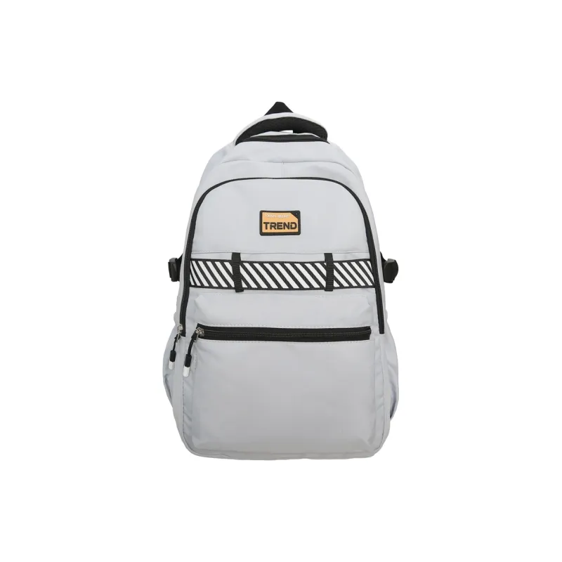 KAKAXI Nylon Backpack Unisex White/Gray/Dark Gray/Black/Dark Blue/Royal Blue-2