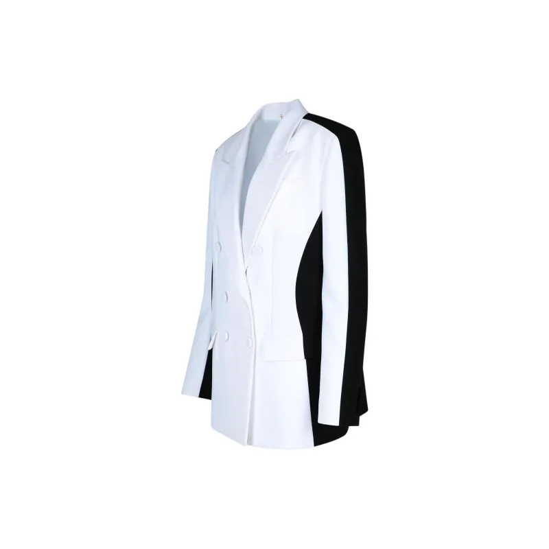 MOSCHINO Two Toned Double Breasted Jacket-2