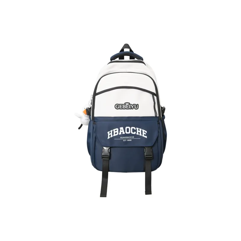 Travel Nylon Backpack Unisex Gray Blue/Gray/Khaki/White Blue/Black-12