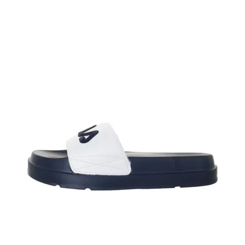 FILA Drifter Slide Slippers Unisex White/Blue