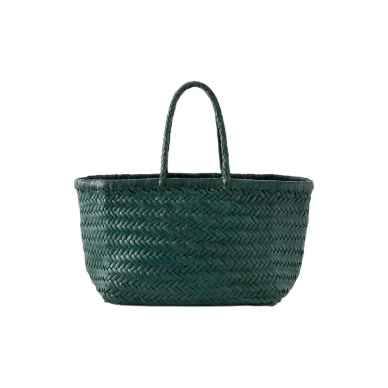 Dragon Diffusion Cow Leather Handbag Regular Women's Little Forest Green-2
