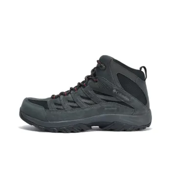 Columbia Crestwood Anti Slip Wear Resistant Mid Top Hiking Shoes Men's Black