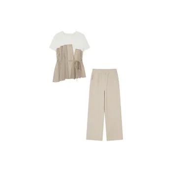 IHIMI Casual Suits Women's Bak+Khaki