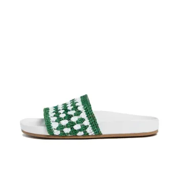 Loeffler Randall Slide Slippers Women's Green
